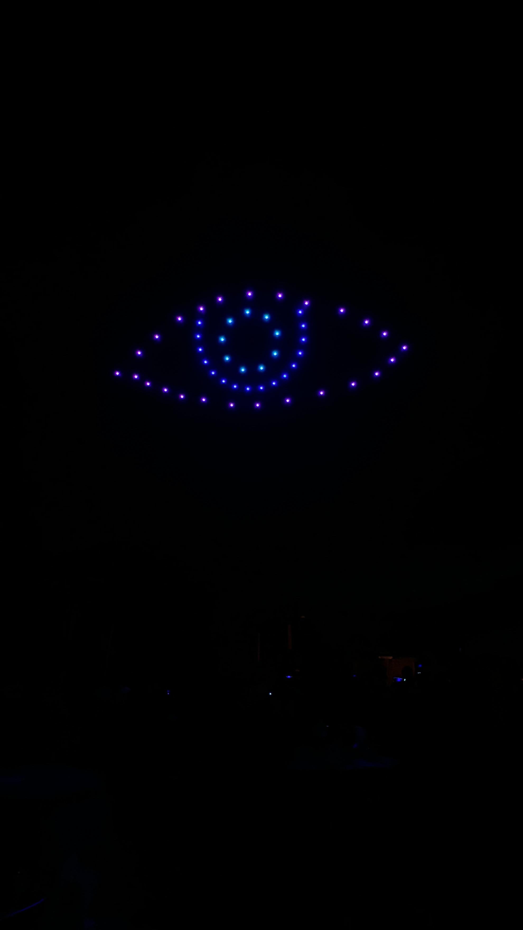 Eye drone light formation