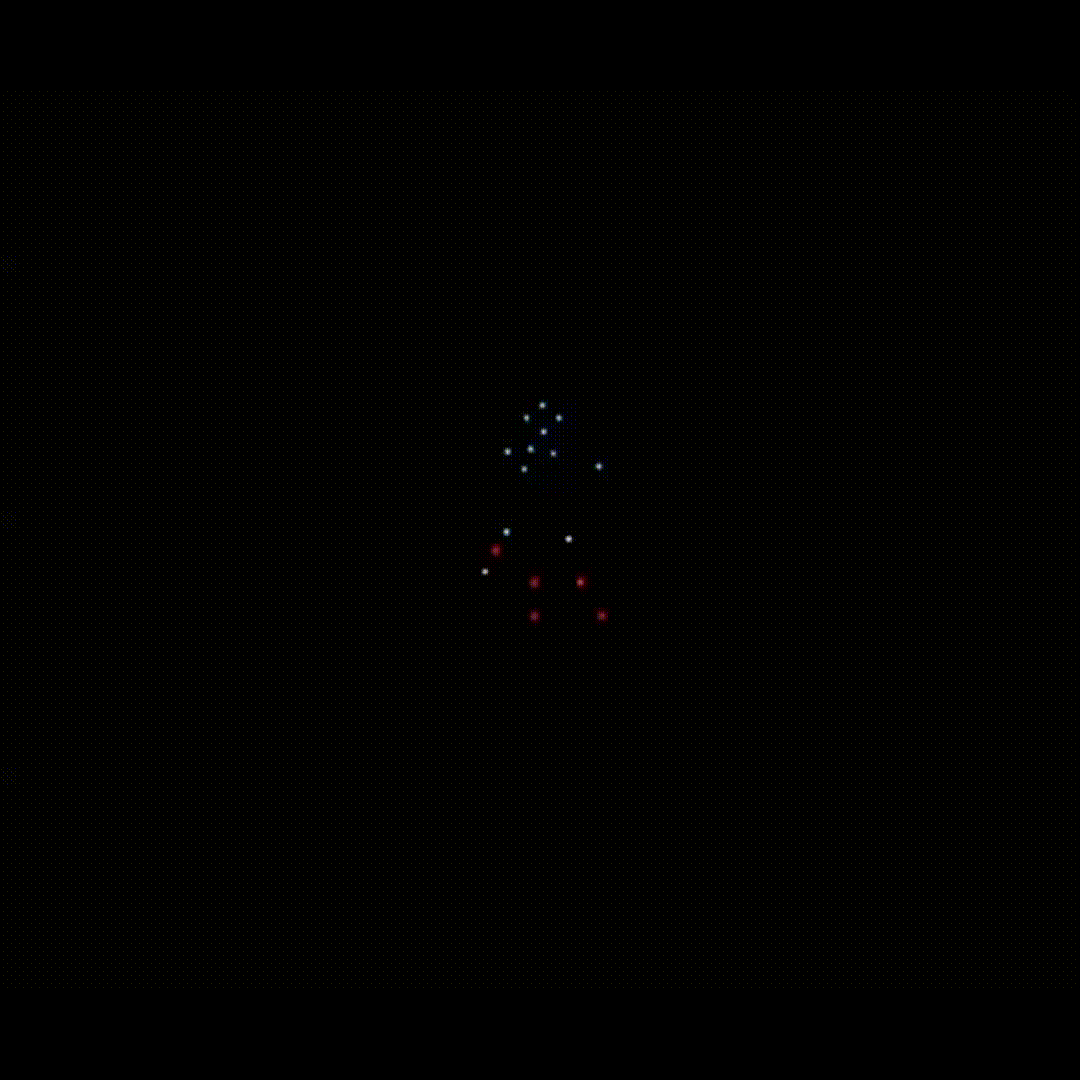 Animated drone light formation